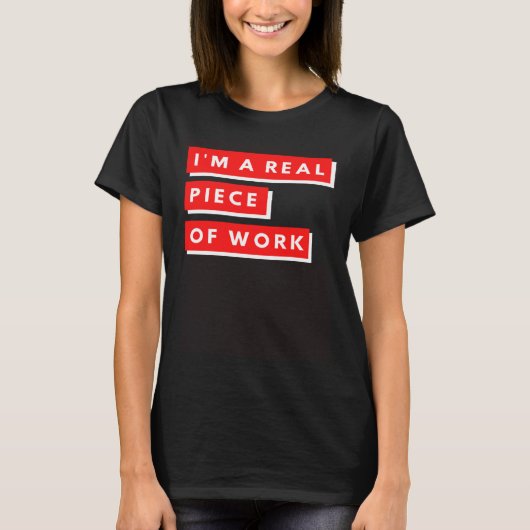 私は皮肉実在な自己認識の作品の一部 Tシャツ (正面)