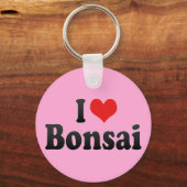 私は盆栽が大好き キーホルダー (正面)