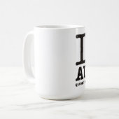 私は監査を愛します コーヒーマグカップ (正面左)