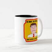 私は目がさめています、私服を着ます… 多くは何がほしいと思いますか。 M ツートーンマグカップ (正面右)