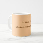 私は目がさめています、i promise.justすすめますse半分のの私を… コーヒーマグカップ (正面左)