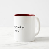 私は目がさめているマグです ツートーンマグカップ (正面右)