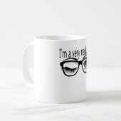 私は目の影を追う非常に神経質な女の子だ コーヒーマグカップ (正面左)