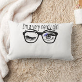 私は目の影を追う非常に神経質な女の子だ ランバークッション (ブランケット)