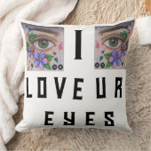 私は目を一つにして クッション (ブランケット)