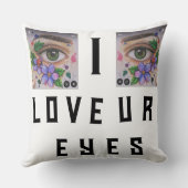 私は目を一つにして クッション (裏面)