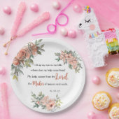 "私は目を上げる"聖書の節 ペーパープレート (パーティー)