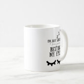 私は目を休めている コーヒーマグカップ (正面右)