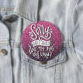 私は目を大き転がくタイポグラフィした 缶バッジ (インサイチュ)