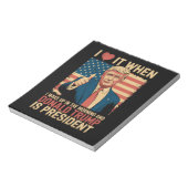 私は目を覚ますとトランプが大統領である時それが大好き ノートパッド (回転)