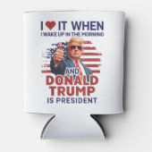 私は目を覚ますとトランプが大統領である時それが大好き 缶クーラー (正面)
