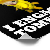 私は目を覚ますと猫ミーム ポスター (角)