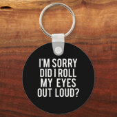 私は目転がを大きく出した キーホルダー (正面)