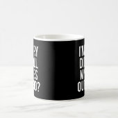 私は目転がを大きく出した コーヒーマグカップ (中央)