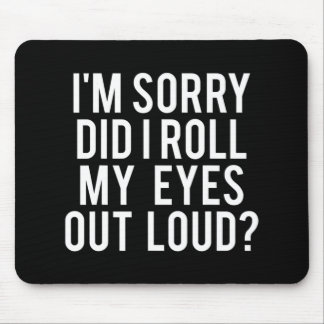 私は目転がを大きく出した マウスパッド