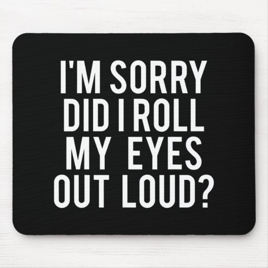 私は目転がを大きく出した マウスパッド (正面)