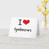 私は眉毛を愛します カード (黄色い花)