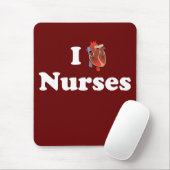 私は看護することを愛します マウスパッド (マウス)