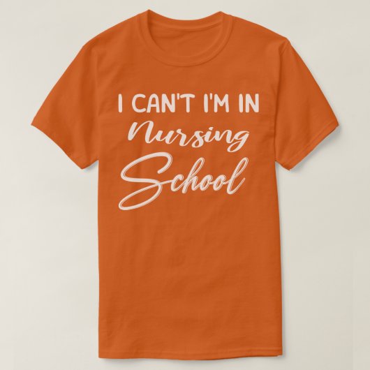 私は看護学校に通えない Tシャツ (デザイン正面)