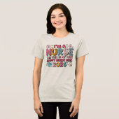 私は看護師です 看護師週間おめでとう 2026年5月 トライブレンドTシャツ (正面全面)