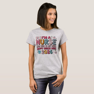 私は看護師です 看護師週間おめでとう 2026年5月 Tシャツ