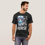私は看護師と一緒です Tシャツ (正面フル)