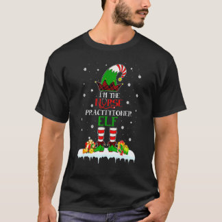 私は看護師のエルフ クリスマスマッチング Tシャツ