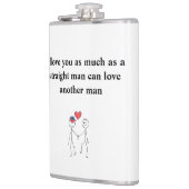 私は真っすぐな男と同じくらい君を愛している フラスク (左)