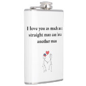 私は真っすぐな男と同じくらい君を愛している フラスク (右)