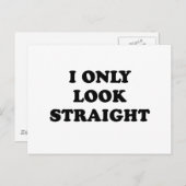 私は真っすぐにしか見えない ポストカード (正面/裏面)
