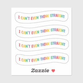 私は真っ直ぐに考えもできない |ゲイプライド月 シール