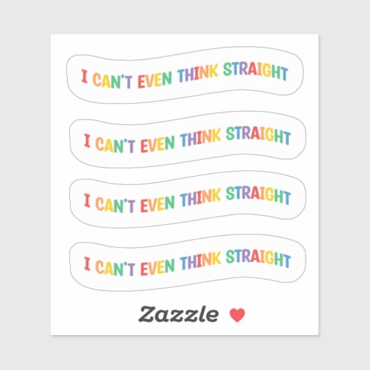 私は真っ直ぐに考えもできない |ゲイプライド月 シール (シート)