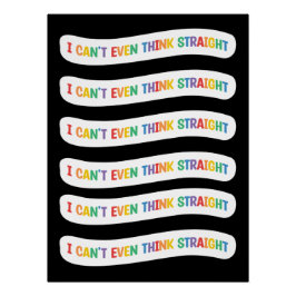 私は真っ直ぐに考えもできない |ゲイプライド月 ポスター