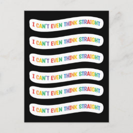私は真っ直ぐに考えもできない |ゲイプライド月 ポストカード