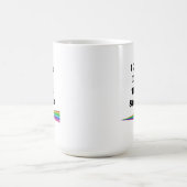 私は真っ直ぐに考えもできない コーヒーマグカップ (中央)