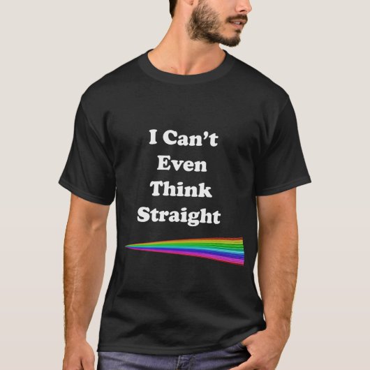 私は真っ直ぐに考えもできない Tシャツ (正面)