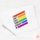 私は真っ直ぐ考えない スクエアシール (封筒)