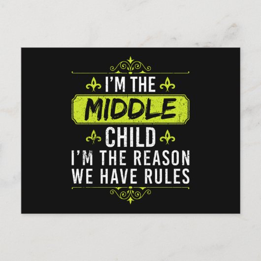 私は真ん中の子 私は理由 ポストカード (正面)