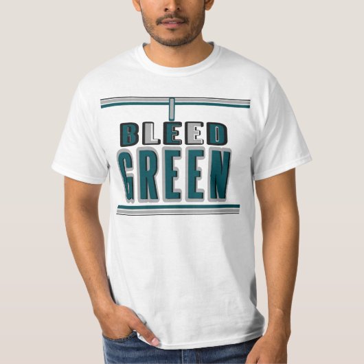 私は真夜中のTシャツで緑を出血させます Tシャツ (正面)