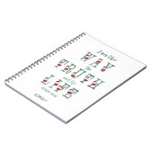 私は真実と人生のタイポグラフィ ノートブック (左側)