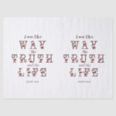 私は真実と人生のタイポグラフィ 薄葉紙 (正面)