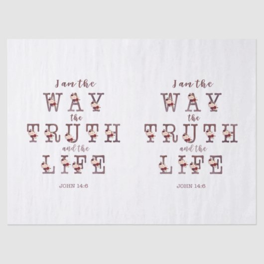 私は真実と人生のタイポグラフィ 薄葉紙 (正面)