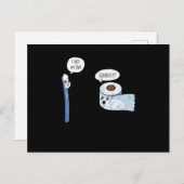 私は真面目なトイレおもしろい紙嫌い ポストカード (正面/裏面)