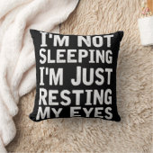 私は眠っていない私の目を休んでいるだけパパJok クッション (ブランケット)