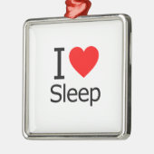 私は睡眠を愛します メタルオーナメント (左)