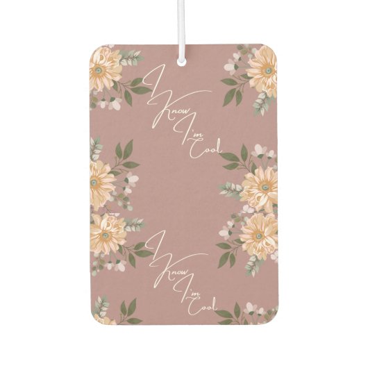 私は知っているクール カーエアーフレッシュナー (正面)