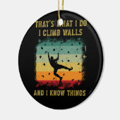 私は知っている壁を登るヴィンテージロック登山 セラミックオーナメント (左)