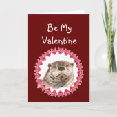 私は知っている知っている愛する愛するOtter Valentine シーズンカード (正面)