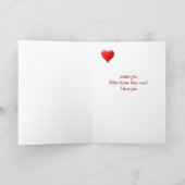 私は知っている知っている愛する愛するOtter Valentine シーズンカード (内部)