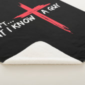 私は知らないが、私は知っている男イエス・クロス・クリスティーおもしろい シェルパブランケット (3/4)